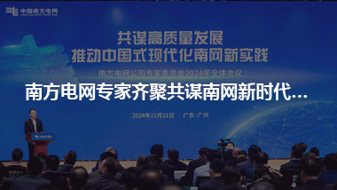 南方電網(wǎng)專家齊聚共謀南網(wǎng)新時代高質(zhì)量發(fā)展